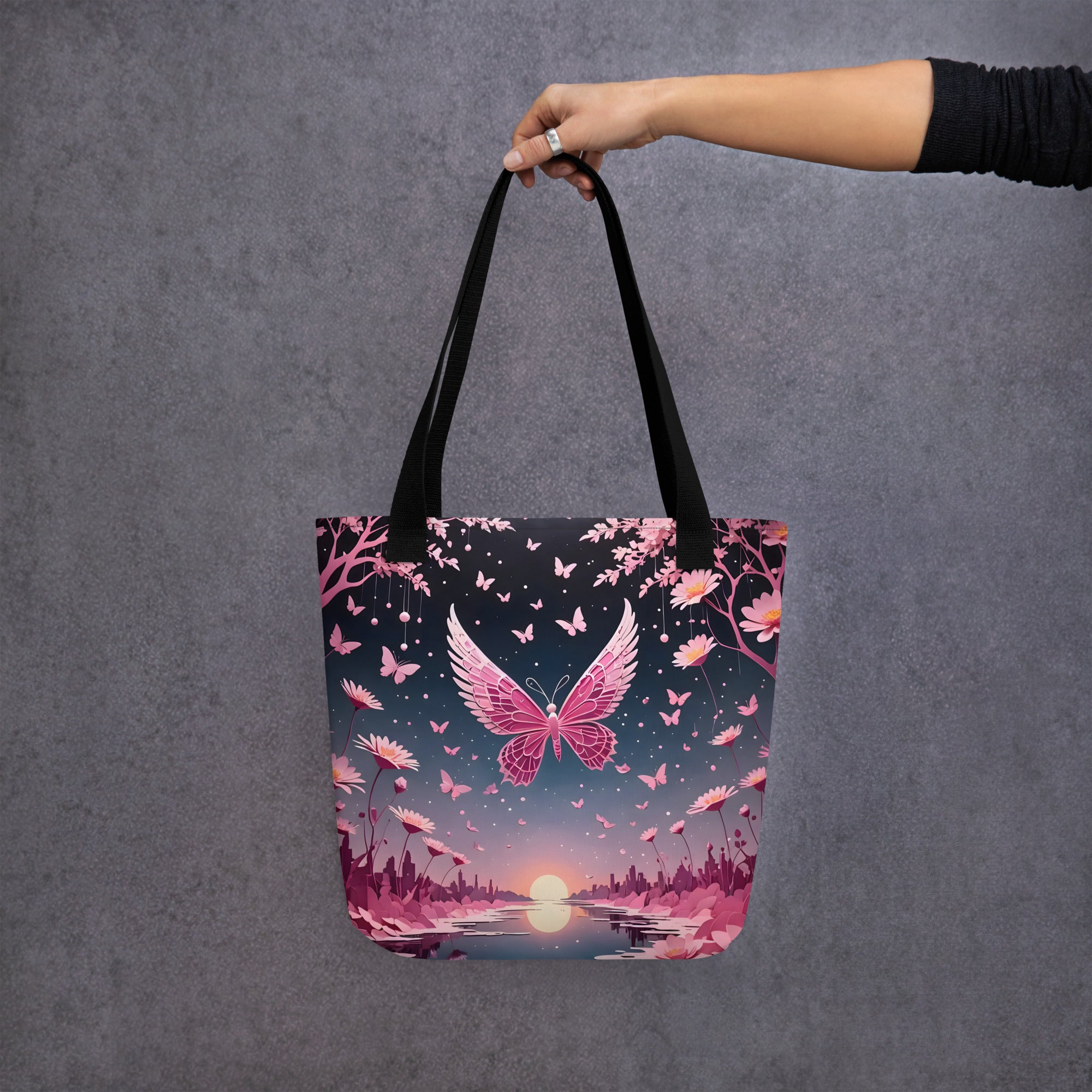 Pink Butterfly THE TOTE BAG