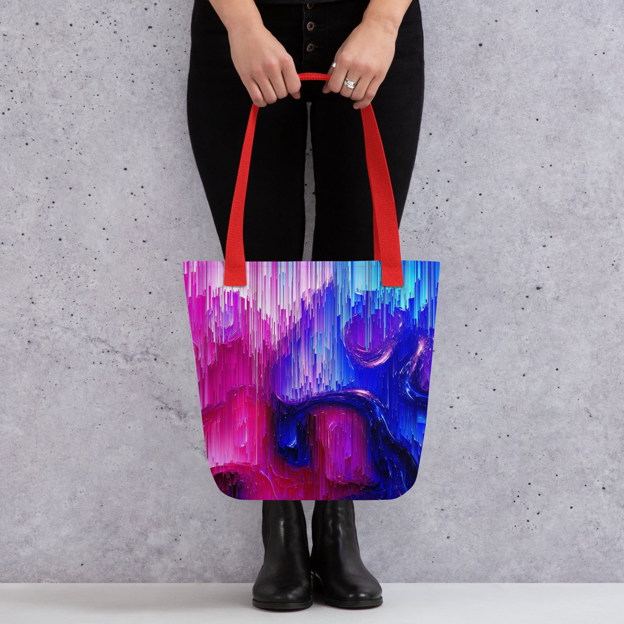 Red Blue Splash THE TOTE BAG