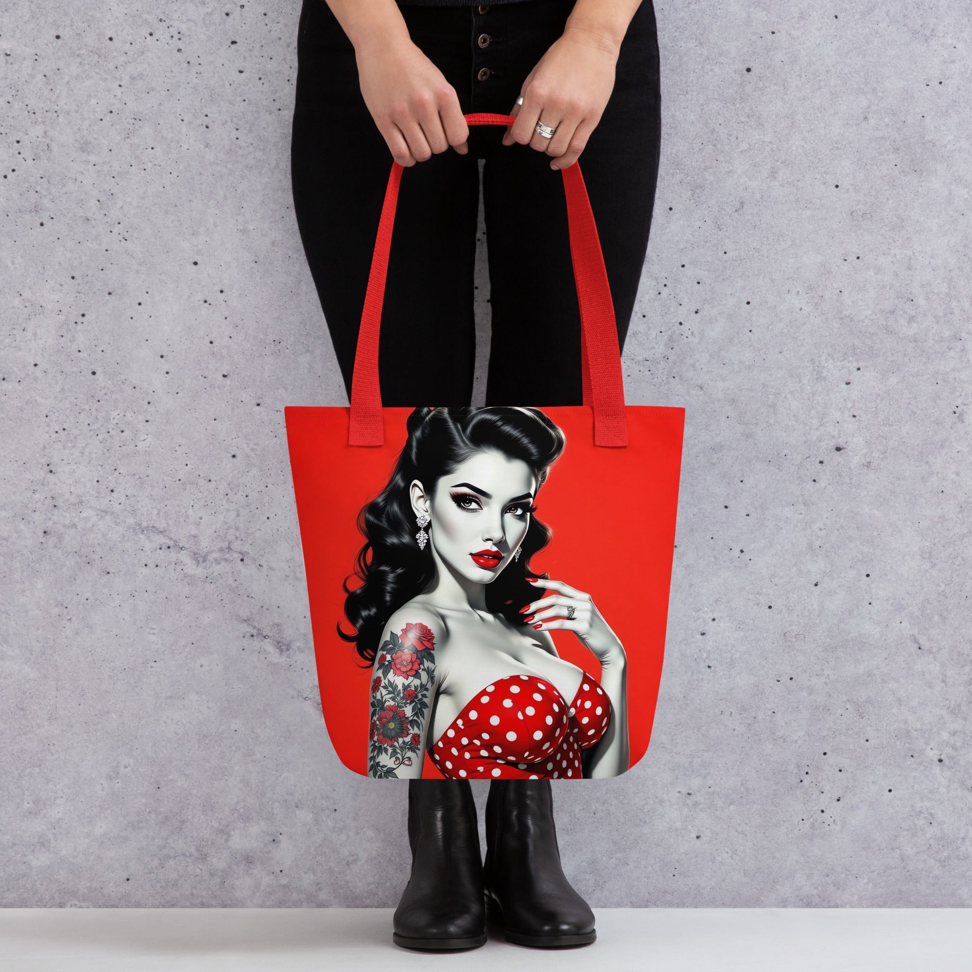 Hot Red Vintage THE TOTE BAG